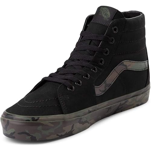 Vans Sk8 Hi Skate Shoe - Black/Camo
