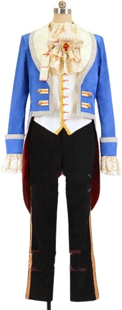 Amazon.co.jp: 美女と野獣 アダム王子 燕尾服 コスプレ衣装 【ウィッグ