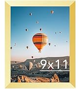 JCJMY 9x11 Picture Frame Gold for Wall Hanging or Tabletop, Wall Mounting Horizontally or Vertica...