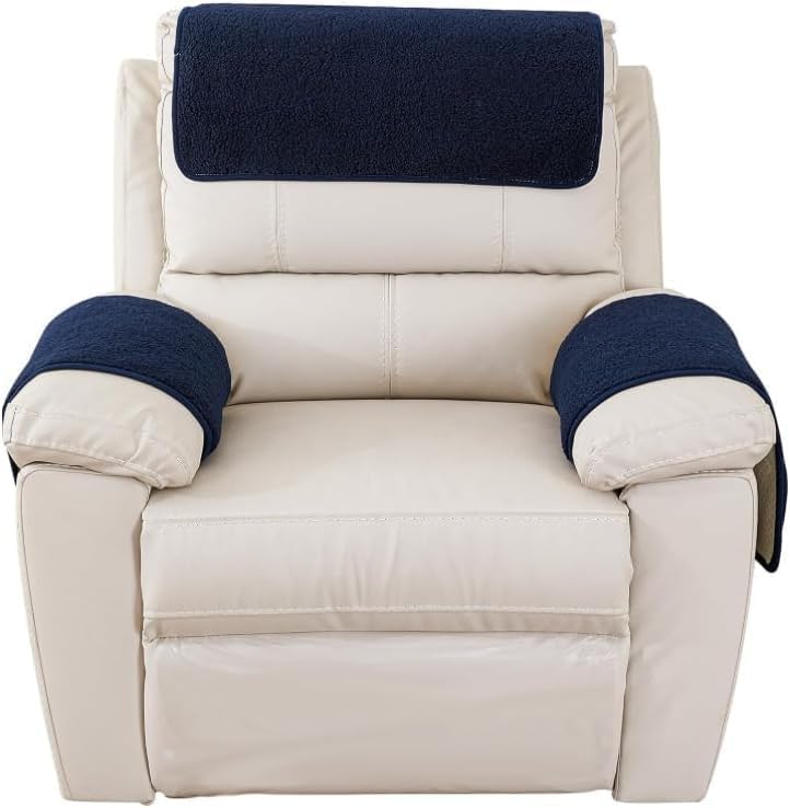 BADASS SHARKS 3 Pcs Recliner Covers Armrest Covers Chair Head Covers Armrest Towel