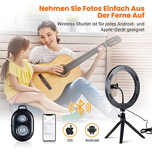 Gorrow 10 Zoll Ringleuchte mit Handyhalterung, Ringlicht mit Stativ Handy, Tiktok Light Ringleuchte mit 3… – Bild 4