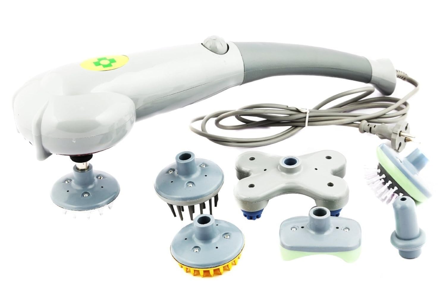 Full body cargo for relief from pain. Magic corded electric massage for men and women | Straight plug-in body massage machine with 7 heads, good for neck, back, leg (gray) Full body cargo for relief from pain. Magic corded electric massage for men and women | Straight plug-in body massage machine with 7 heads, good for neck, back, leg (gray)