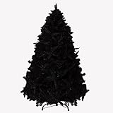 EL SANTA Árbol de Navidad Clásico Color Negro Elegante de 1.50 Metros, fácil de armar, con una Apariencia Completamente Natural (1.50 m)