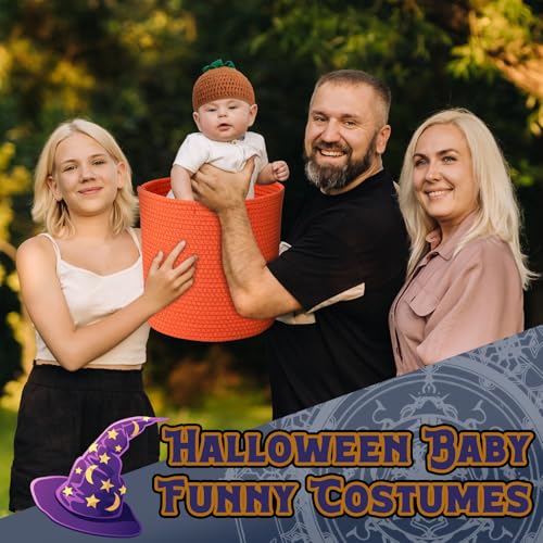 Flower Pot Outfit Mandrake Halloween Clothing Include Knitted Hat and Flower Pot for First Photo Prop Party Gift3