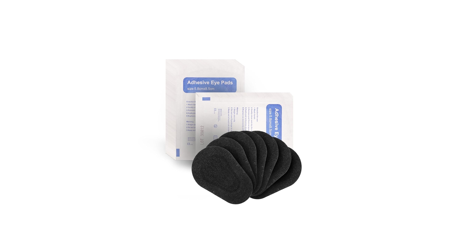 Amazon.com: 40pcs Sterile Non-Woven Eye Pads Patches, Black
