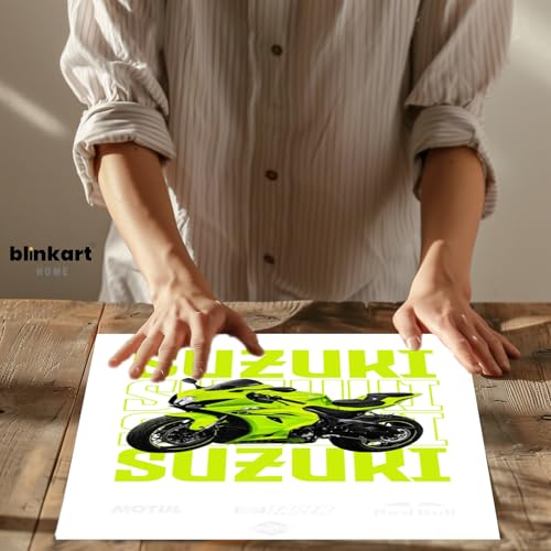 Image of BLINKART Suzuki GSX-RCar Posters Sticker Gift Items for Boys Room Wall Decor || Comes with Double-Sided Tape|| Decoration Bedroom Living Room Office Studio Decor | 12x18 In (A3) - CAR-282