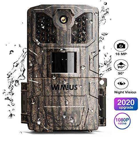Hunting Camera, [2020 Upgraded] WiMiUS Trail Camera 16M 1080P Game Camera with Night