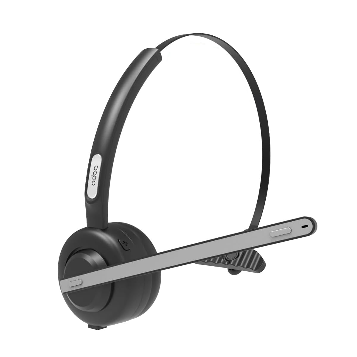 ADOC BT01 Auriculares Bluetooth Monoaurales con Micrófono Giro 270 Grados, Cancelador de Ruido, Diadema Ajustable, Tecla multifunción, Batería Duradera. Uso por Ambos Lados (Oreja Derecha/Izquierda).