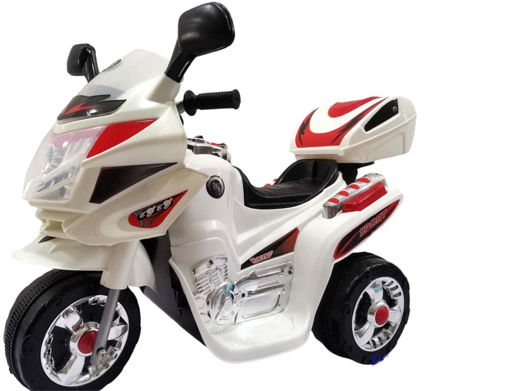 Lovely Baby Electric Ride-On Motorbike LB 518 Battery Operated For Kids (White)