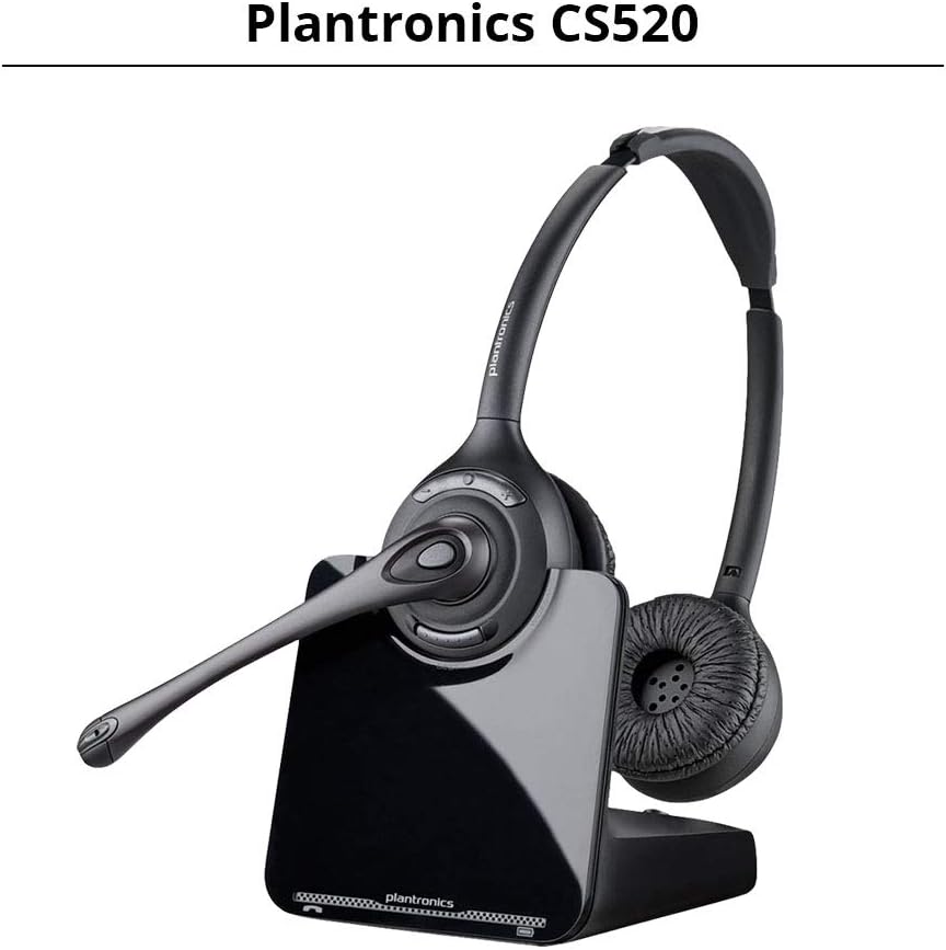 Plantronics CS520 Binaural Wireless Headset System with EHS Cable APC-43, Bundle for Cisco Phone Systems
