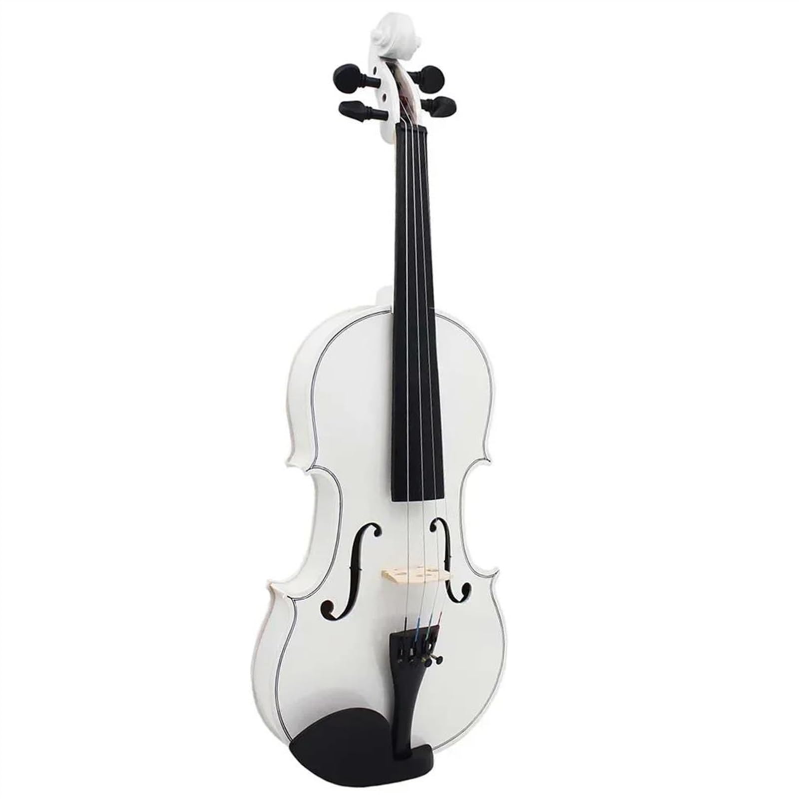 Violine 4/4 Violine Weiß Massivholz Violinenset