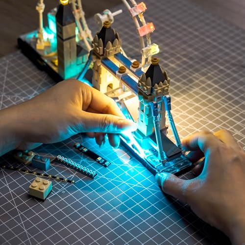 Image of LED Lighting Compatible with Lego Architecture London Skyline 21034,Light Kit Compatible with Lego 21034, NOT Included The Model Set - JUST Lights