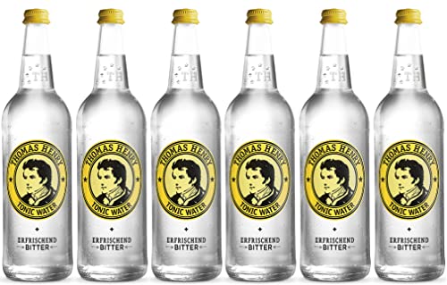 Thomas Henry Tonic Water – Refrescante amargante – (6 x 0,75 l de cristal MW) – Juego de 3 unidades de limonada amarga para mezclar tus cócteles y cócteles con gin& Co.