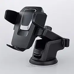 Suporte de Celular para Carro com Ventosa Reforçada Fixação no Painel Trava Automática Antiqueda Ideal para GPS Waze e Uber Compatível com Smartphones Modelo Premium