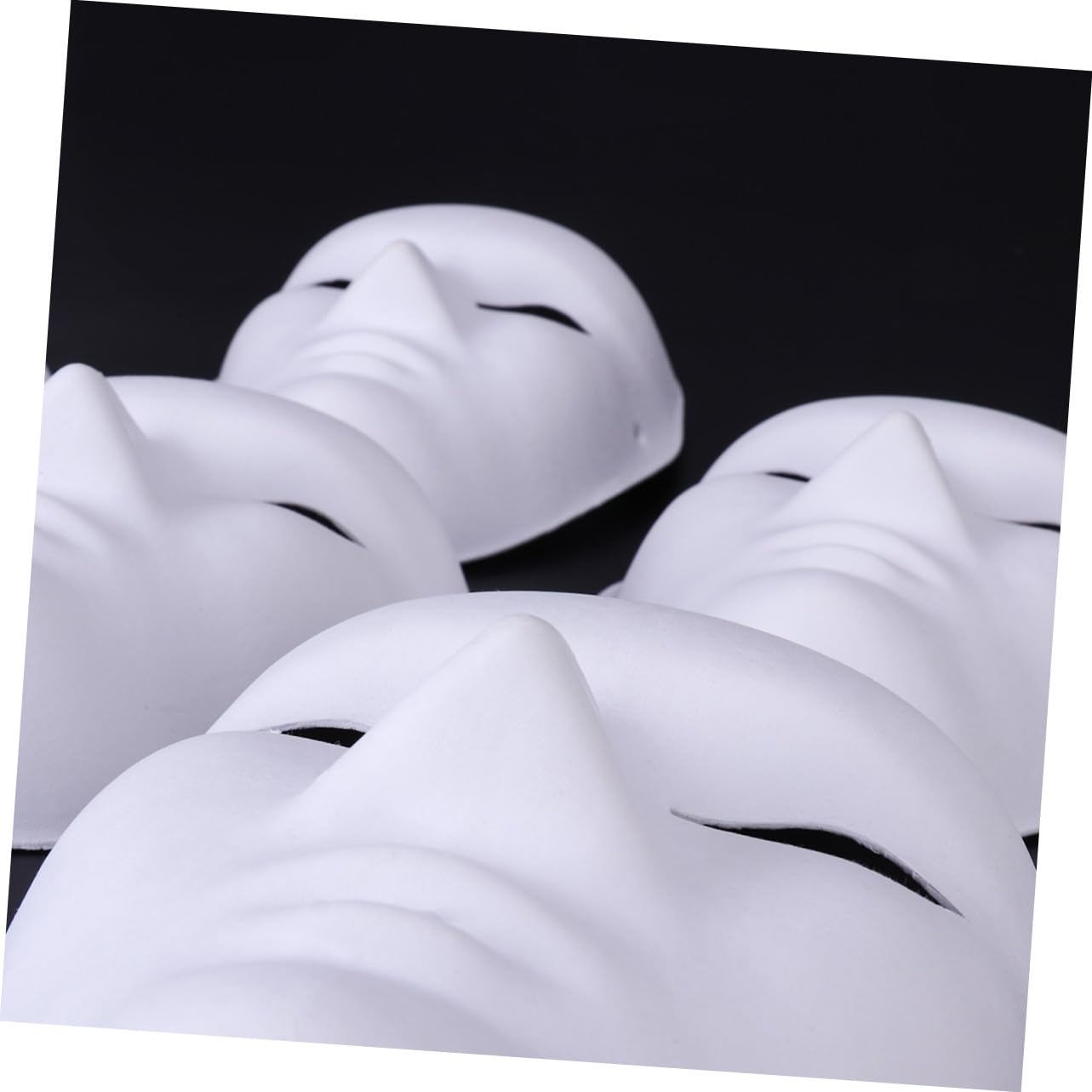 FRCOLOR 12 Maschere Vuote per Dipingere Mano Maschere Spaventose Halloween per Feste Mascherate Costume Hip Hop per Party Carnevale e Cosplay