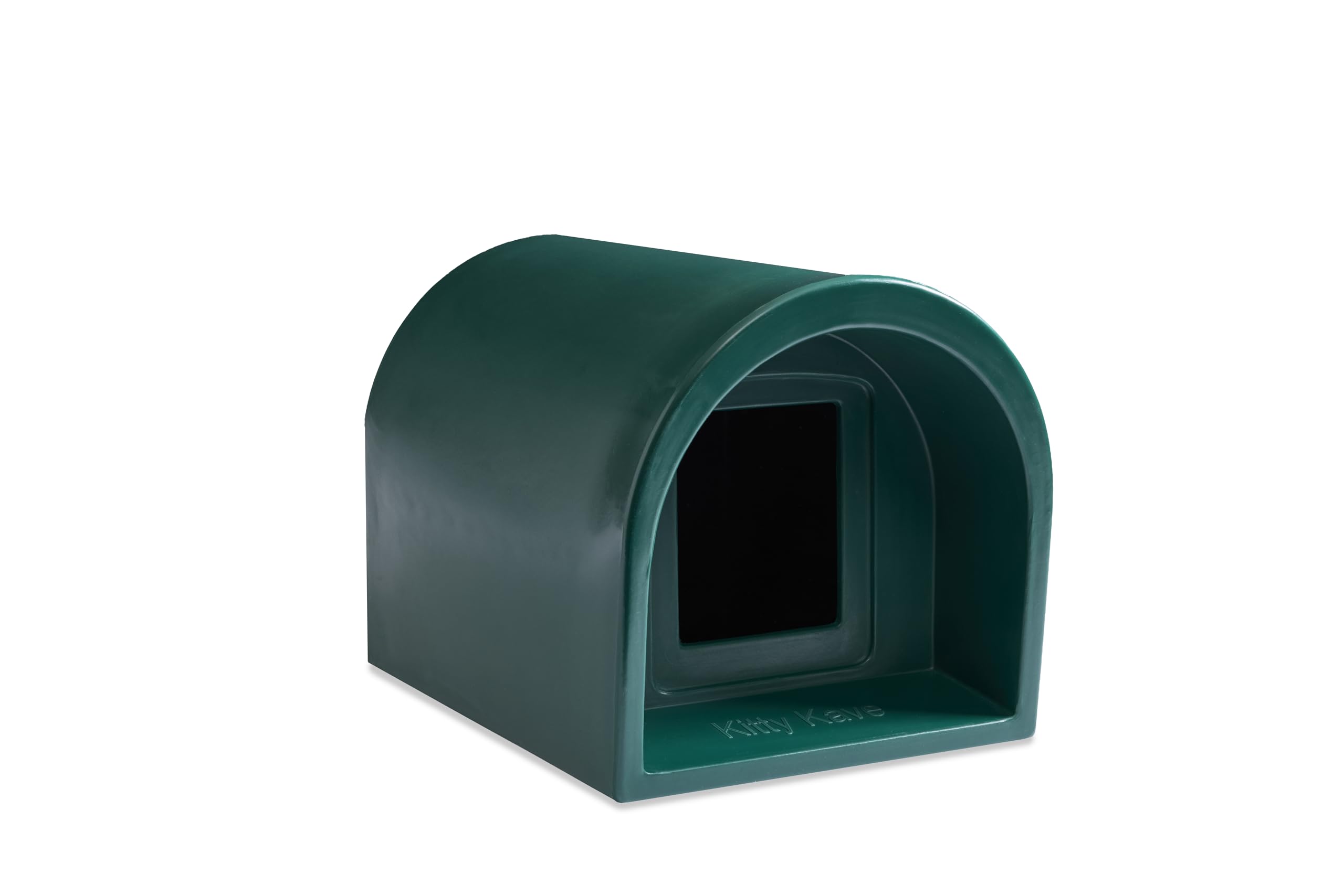 Kitty Kave/Cat House/Cat Den/Cat Bed/Outdoor Cat Shelter/Kennel/Optional Cat Flap (Light Granite & Cat Flap)