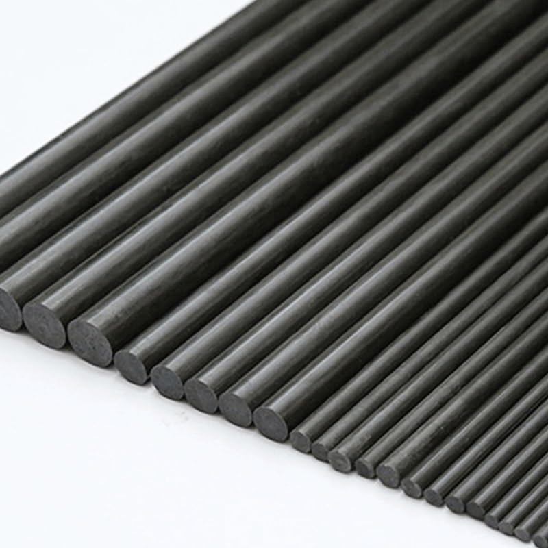 8pcs Carbon Fiber Rods Length 200mm, for RC Plane DIY Tool Wing Tube Quadcopter Arm(10mm)