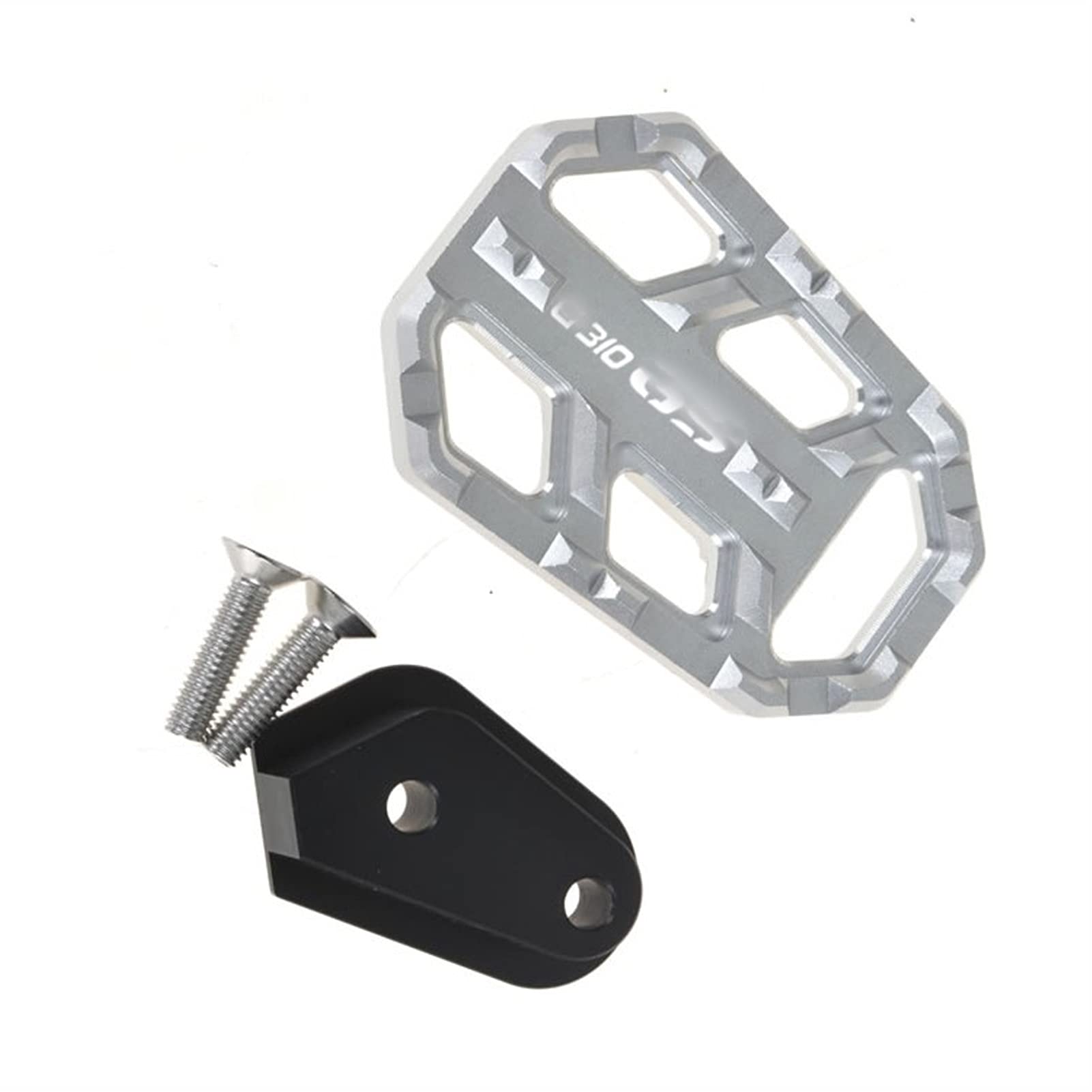 For BMW G310GS G310 GS G 310 GS 2017-2018 Motorcycle Rear Foot Brake Lever Peg Pad Enlarge Extender Footrests Pedals Accessories Parts (Color : Silver)
