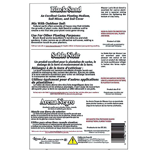Image of Mosser Lee ML1112 Black Sand Soil Cover, 5 lb. (Pack of 8)