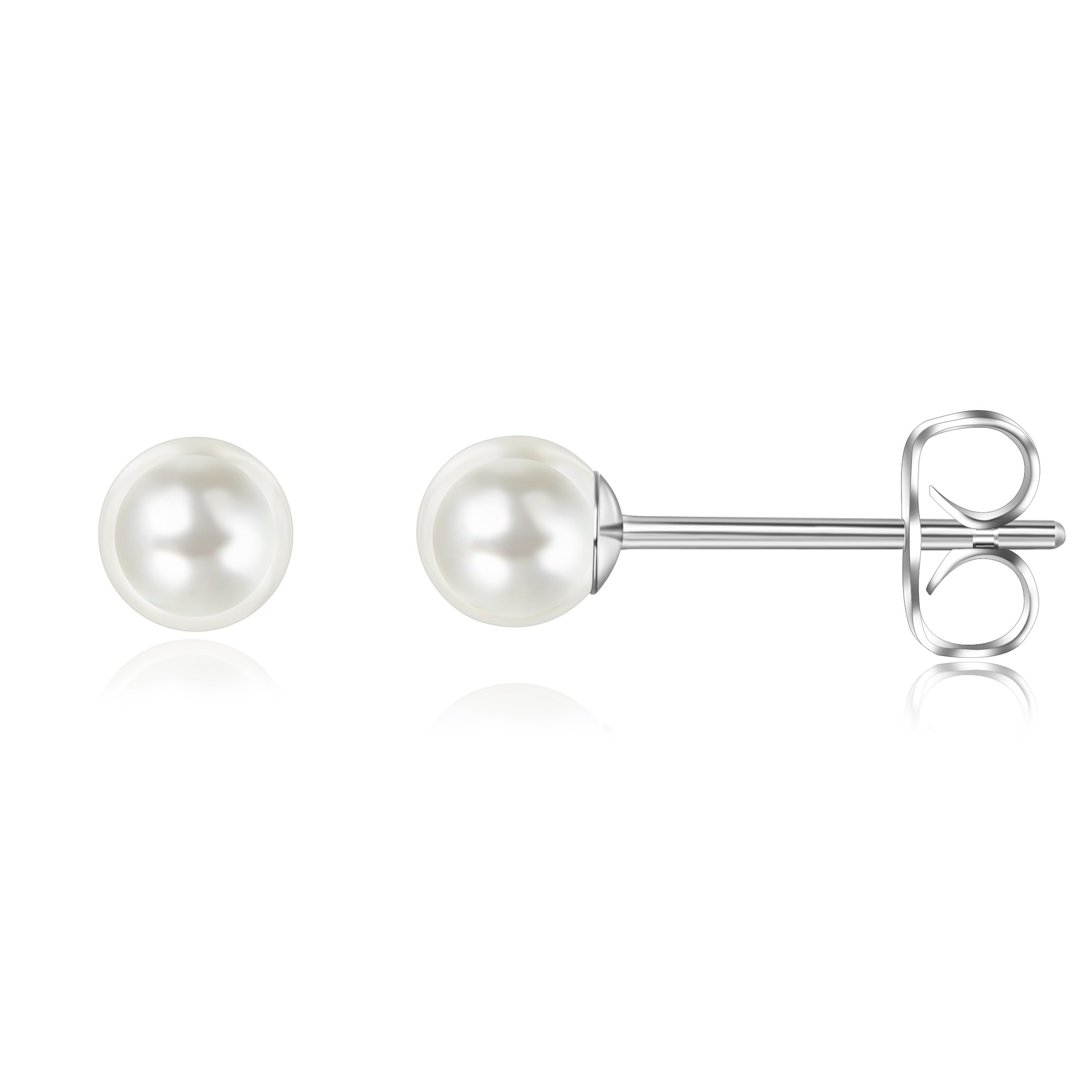 candyfancy G23 Titanium Studs Earrings for Women Men Minimalist Opal Cubic Zirconia Pearl Dot Ball Stud Earrings Hypoallergenic Implanted Grade Titanium Lobe Cartilage Earrings for Sensitive Ears-picture-41