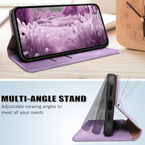 Coque Xiaomi 15T Pro compagnon de voyage en cuir violet à rabat - 5
