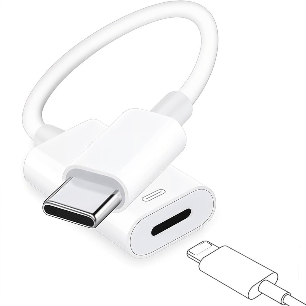 ZORBES® Generic Type C to Light-ning Adapter for iPhone 15,Type C Male to Light-ning Female Cable Adapter with PD 27W Fast Charger Support,Universal Cable for Phone Pad Laptop-image-13