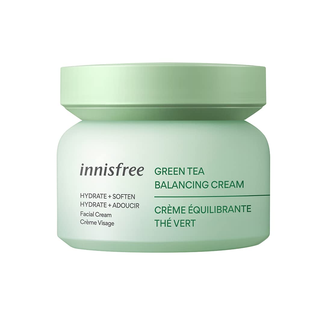 innisfree Green Tea Balancing Cream Soothe, Hydrate, Helps
