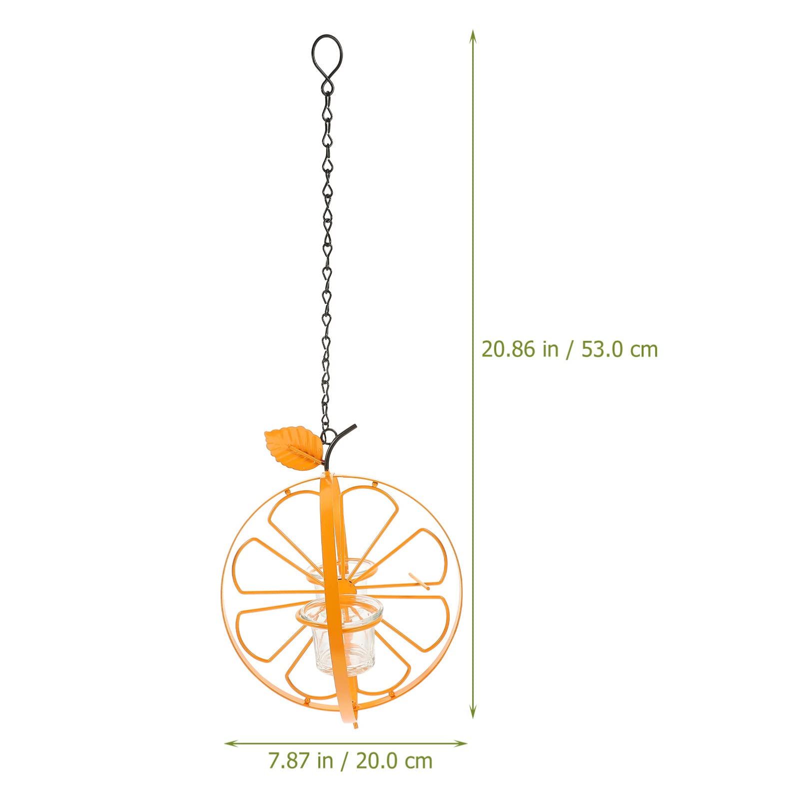 YARNOW 2 Pz Mangiatoia Per Colibrì Distributore Animale Domestico Gabbia Vasca Per Uccelli Telecamera Per Mangiatoia Per Uccelli Voliera Alimentatori Orange Acciaio Inossidabile