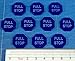 LITKO Full Stop Tokens, Transparent Blue (10)