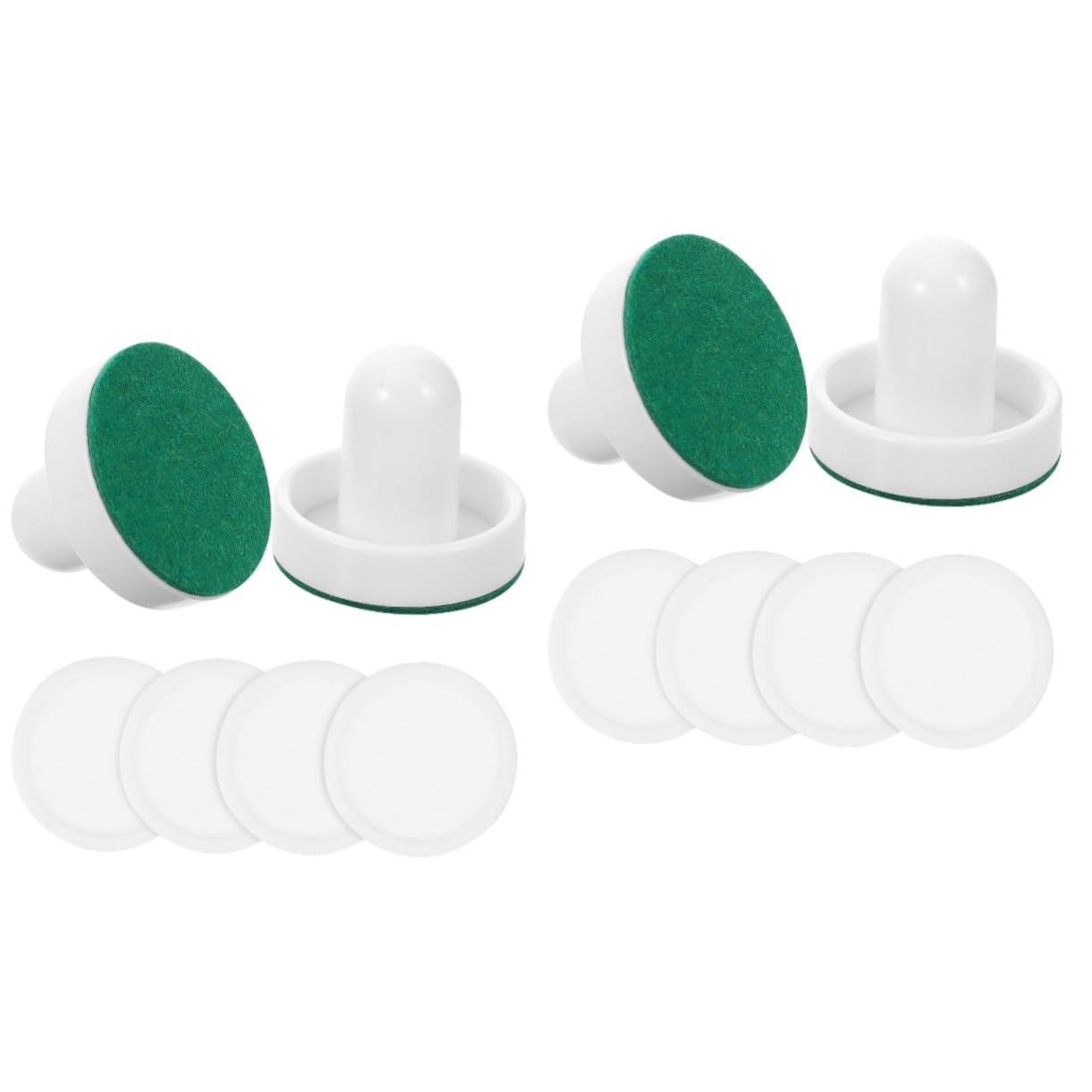 Mikikit 2 Sets in-one Ice Hockey and Pushers Kit Hockey Table for Carnival Fair Party and