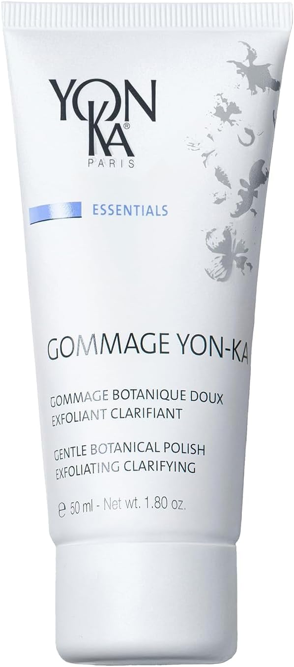 Gentle Botanical Facial Scrub Yonka 50ml | Exfoliates, Purifies, Tighten Pores, Lightens | Grain-Free Texture, Perfect for Sensitive Skins | Dermatologically Proven Results ! 94% Natural Origin