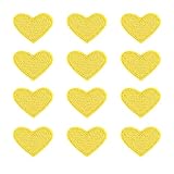 40 Pcs Cute Fabric Mini Heart Patches, Iron-On Love Heart Embroidered Patch, Sew On Patch DIY...