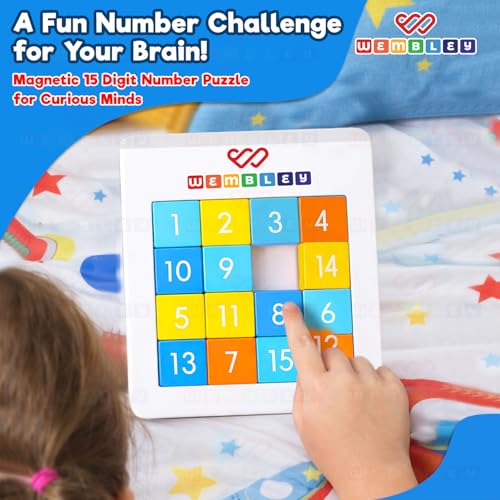Image of Wembley Number Brain Puzzle Game for Kids | Educational Toy for Boys & Girls Ages 5-14 Years | Improves Focus & Problem Solving