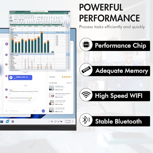Image of All-in-One Desktop Computer PC, 24 inch FHD Display Monitor i7 Quad-Core Processor, 16GB, 512GB SSD, Dual-Band Wi-Fi, Bluetooth, 6 USB, VGA for Office Gaming Home Study