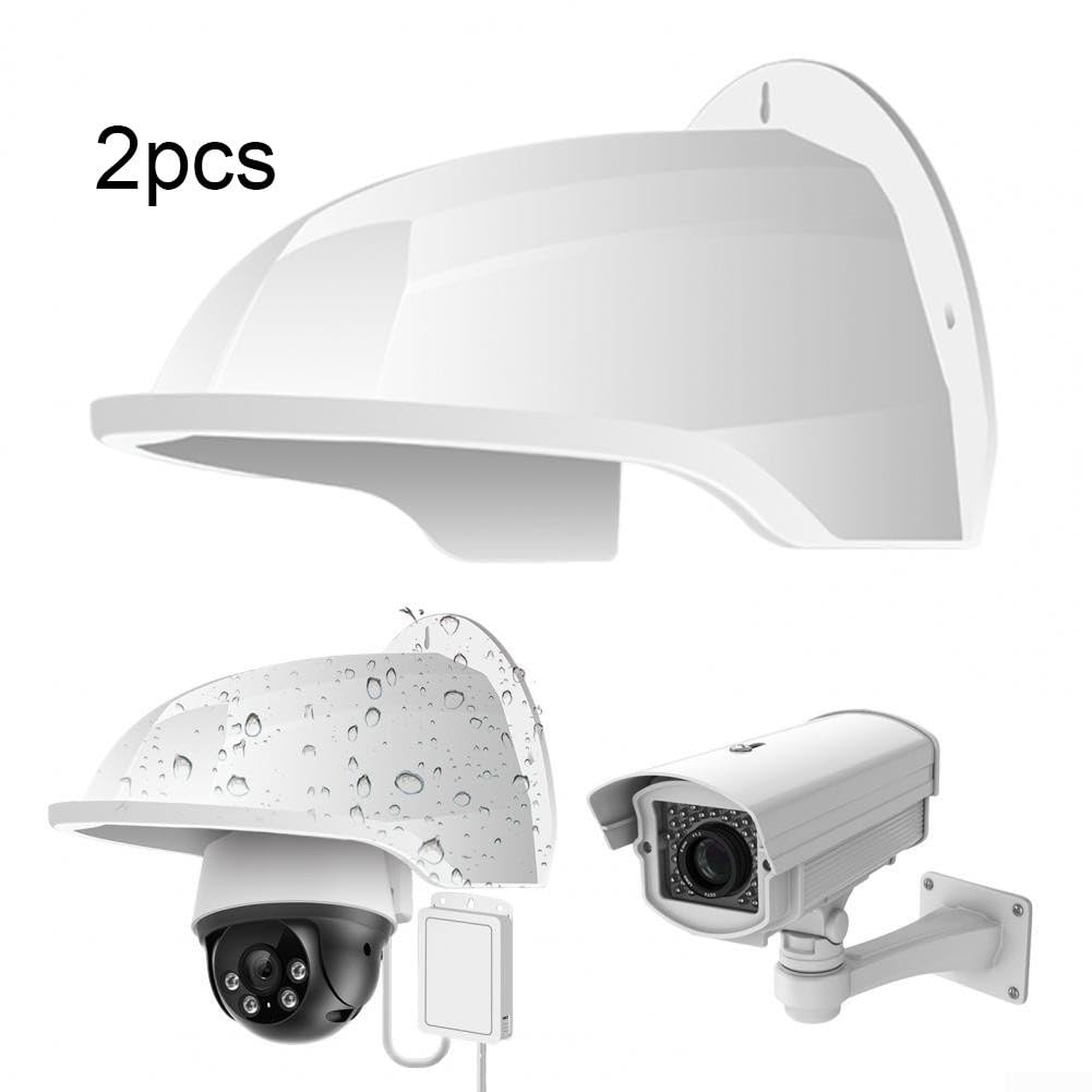 Lot de 2 protections étanches en ABS pour caméras de sécurité extérieures, protection contre la pluie et la poussière pour équipement de surveillance