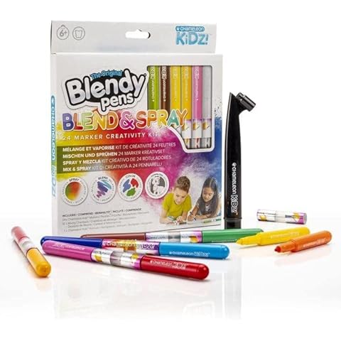 Chameleon Kidz Blendy Pens Blend & Spray Creativity Kits (Blend & Spray 24 Marker Creativity Kit) Cover