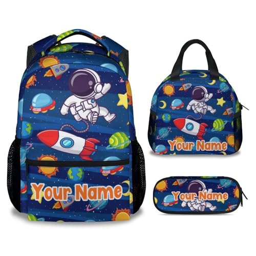 Custom Kids Backpack School Bookbags, Planet Backpack for Boys, 1...