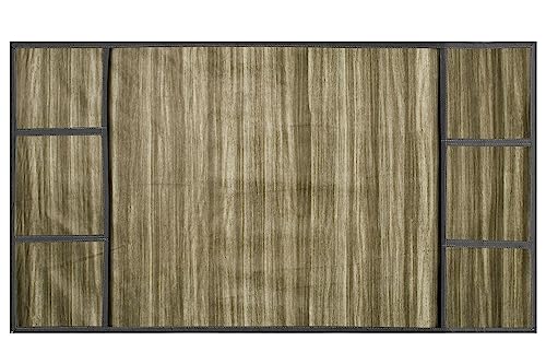 Image of Stylista Refridgerator top Cover Suitable for Samsung RR24C2823S8 /NL, 223 Liter Fridge, Dimension (WXD) 65x111 CM, Wooden Pattern Beige