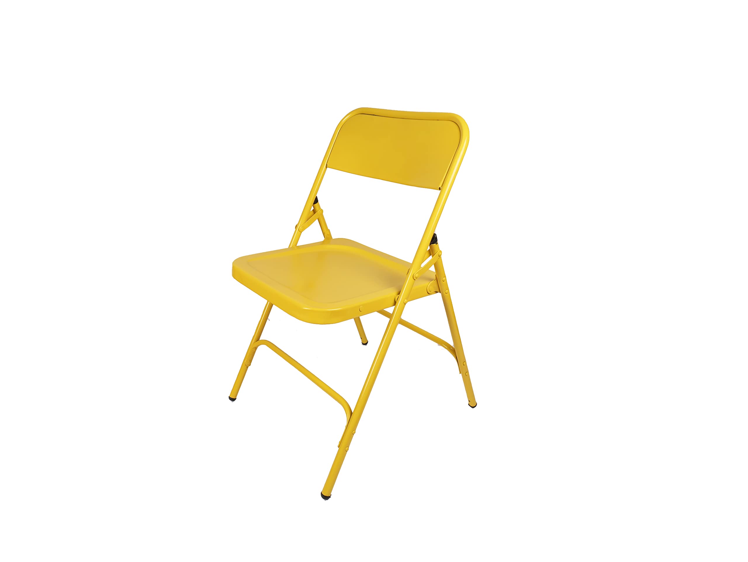 Grandwill Carbon Steel Trendy Folding Chair For Home/Study Chair And Restaurant Chair (Yellow) 1