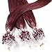 Produktbild hair2heart Microring Extensions Echthaar Glatt - 200 Strähnen 0.5g 60cm Burgundy