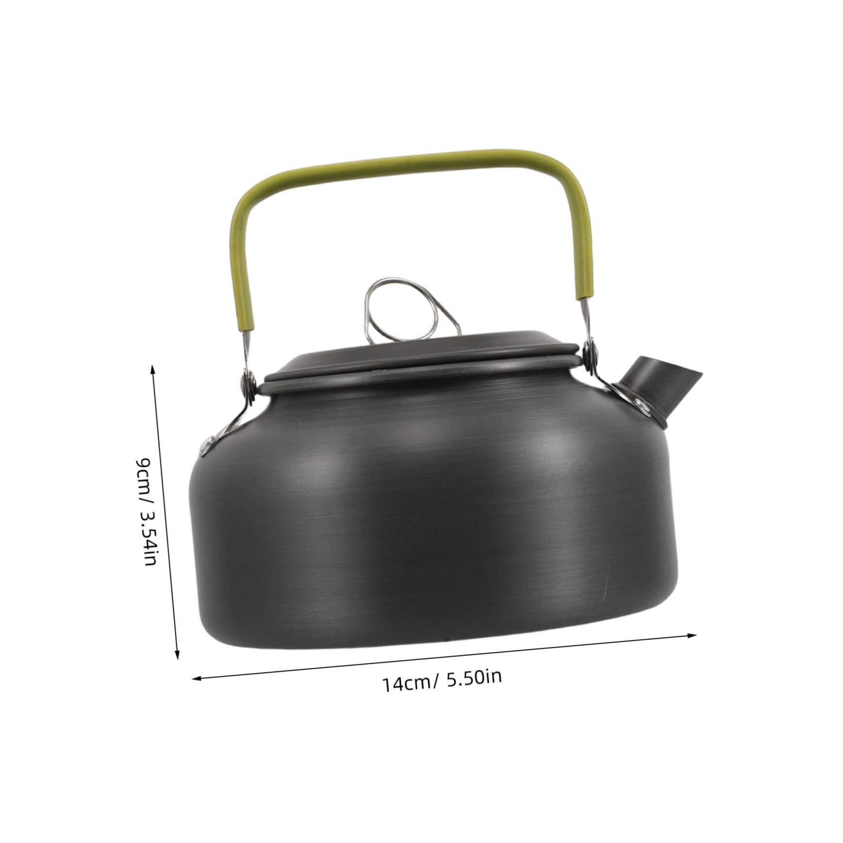 Toddmomy Compact Outdoor Tea Pot 0.8l Multi-function Kettle for Hiking Metal Tea Kettle Water Boiler