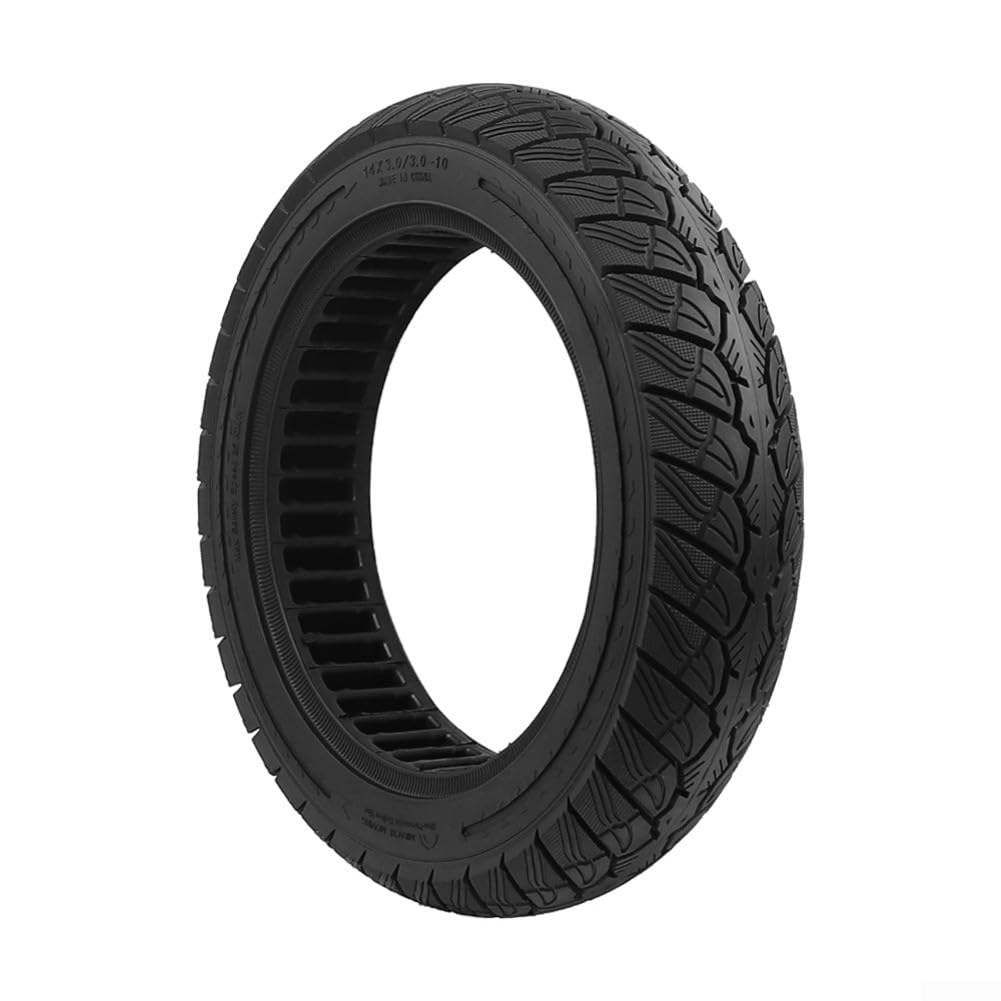 14 x 3,-10 solider Reifen, pannensicher, Scooter-Rad, nicht pneumatisch, elektrisch, für Fahrradreifen, verschleißfestes Gummi, rutschfest, gerillt, schlauchloser Ersatz für E-Scooter