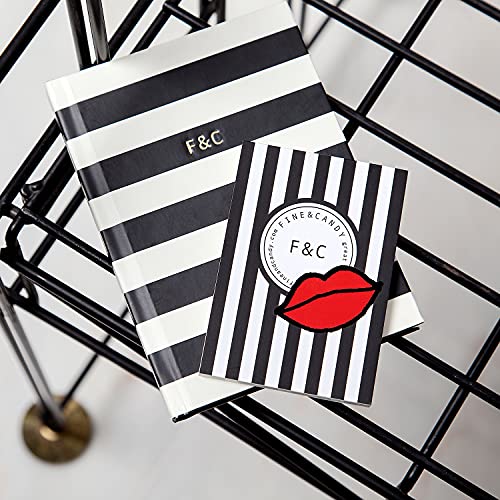 Carnet classique grand format A5 Fine & Candy avec couverture rigide papier