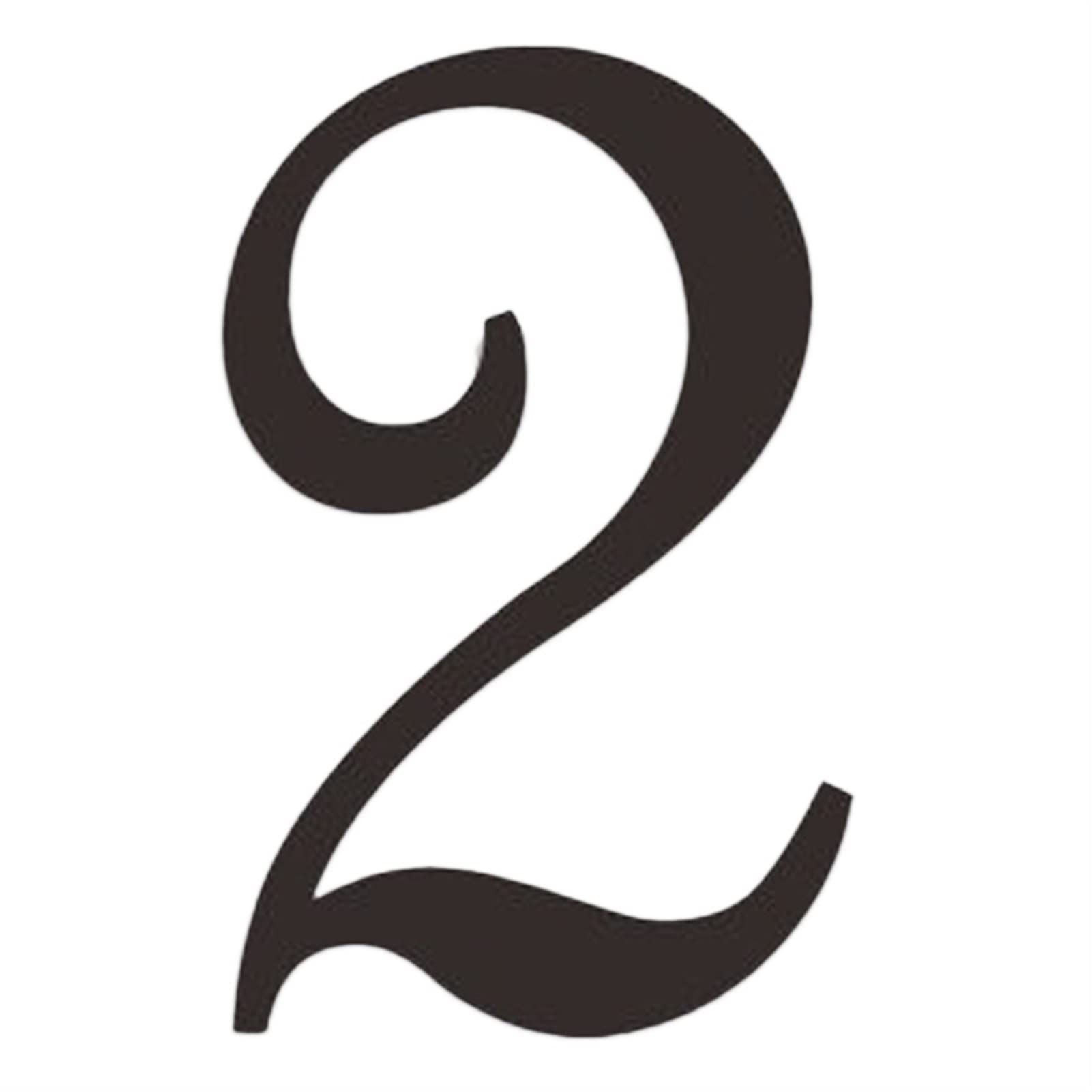 numero civico, Acrilico nero autoadesivo da 7 cm, adatto for patio, giardino, garage, cassetta postale, ecc