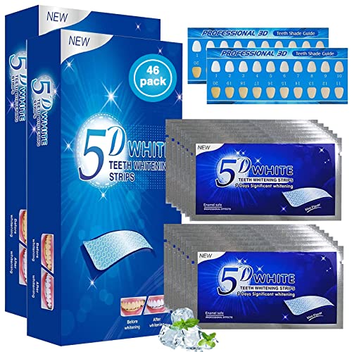 Tiras Blanqueadoras Dientes 48 Pcs whitening Strips Teeth Whitening Strips Bandas Blanqueadoras De Dientes Blanqueador Dental Tiras 5d White Tiras Blanqueadoras Con Tarjetas Colorimétricas Dentales