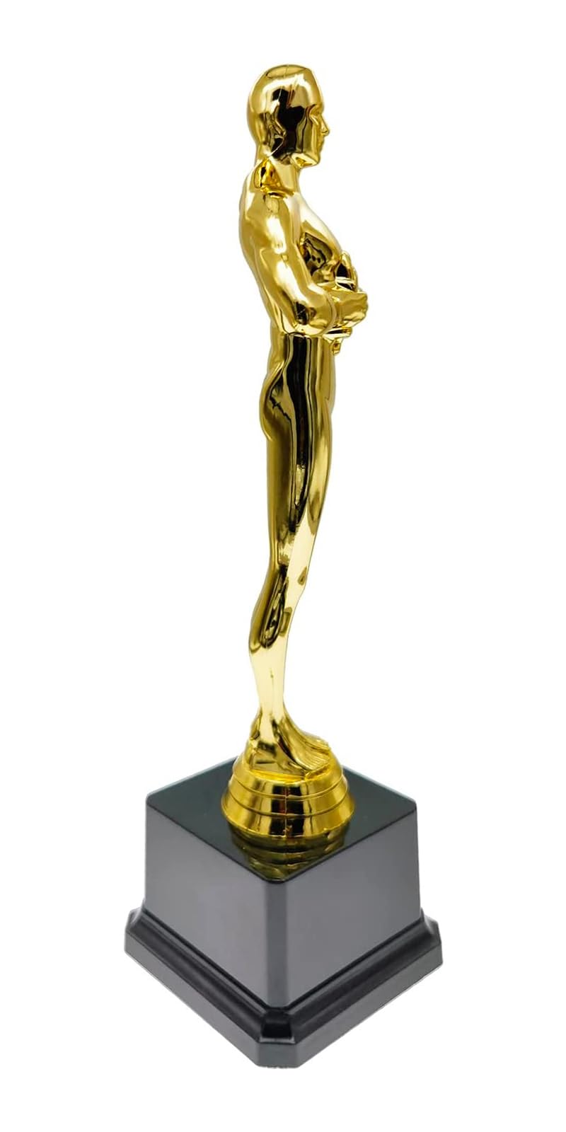 Estatuilla de Oro, 26 cm Trofeo en Plástico Dorado - Premio para Campeones de Deportes, Competiciones, Fútbol, Balón de Oro y League | Trofeos para Niños, Escuela o Empresa — view 6