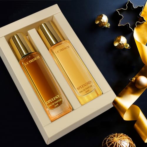 Image of La French Unisex Perfume Gift Set Opulent & Splendid | Long Lasting Eau De Parfum | Perfume for Men & Women | Premium Travel Size Perfumes | Set 2x20ml | Fragrance Set