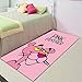 Tappeto Decorativo Per Camera Da Letto Principessa Con Stampa 3D Pantera Rosa, Tappeto Antiscivolo Per Corridoio In Poliestere Morbido, Tappetino Giocattolo Per Bambini 120x160cm