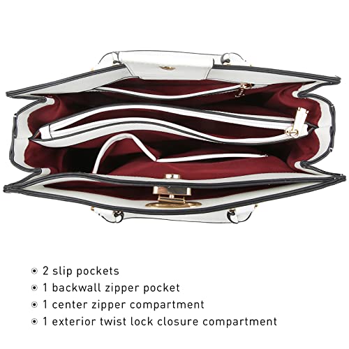 Bolso Dasein para mujer satchel tote con clutch miniatura 5
