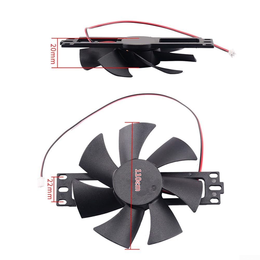 Ventilateur de refroidissement pour cuisinière à induction, 18 V, remplacement pour plaque à induction, design en plastique à 7 lames, refroidissement efficace CC 18 V pour appareils de cuisine